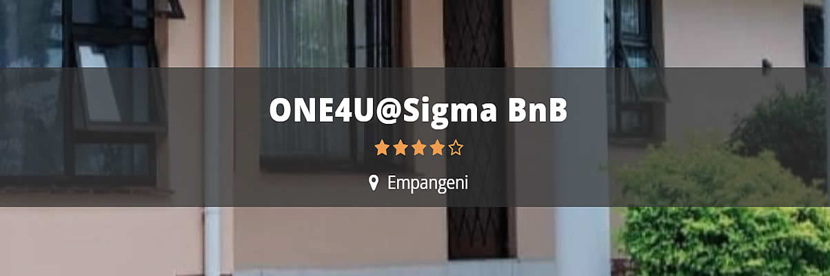 ONE$U@Sigma BNb 4 star b&b accommodation in Empangeni, KZN